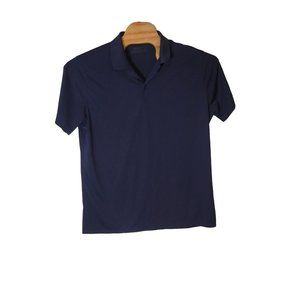 Nike Golf Standard Fit Polo Shirt Navy Blue Short Sleeve Size XL‎